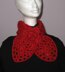 Rose Red Scarf Neckwarmer and Headband