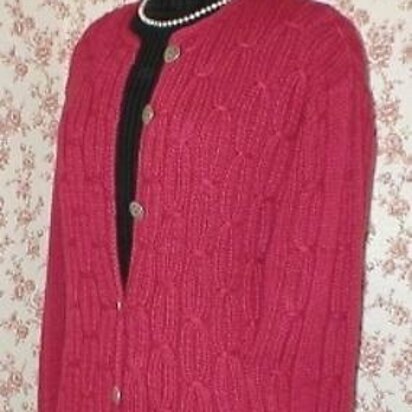 Smocked Rib Cardigan