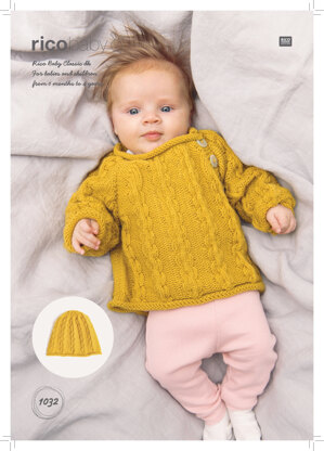 Baby's Hat and Jumper in Rico Baby Classic DK - 1032 - Downloadable PDF