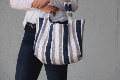 Stockinette Stripe Tote