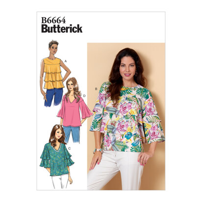 Butterick Misses' Top B6664 - Sewing Pattern
