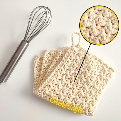 "Beachfront" Crochet Dishcloth or Washcloth