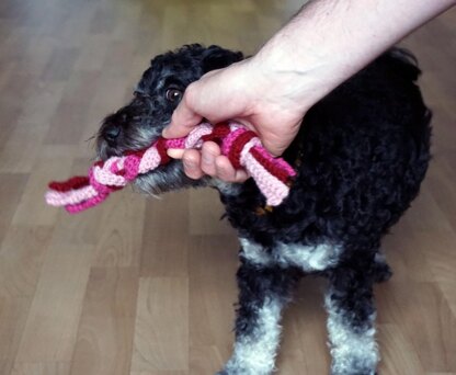 Häkelanleitung Hundespielzeug "Zerrseil" ♥