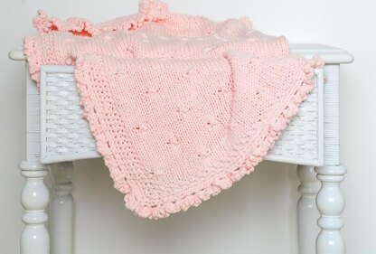 Rosebuds and Ruffles Baby Blanket