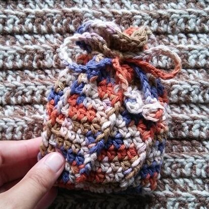 Ochre Post Soap Cozy (or Small Gift Bag)