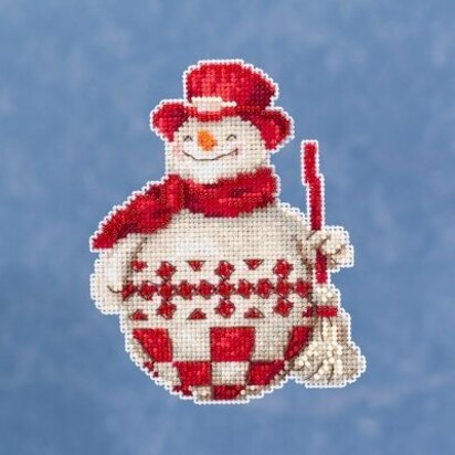 Mill Hill JimShore Pint Size Christmas - Nordic Snowman - 4inx5in