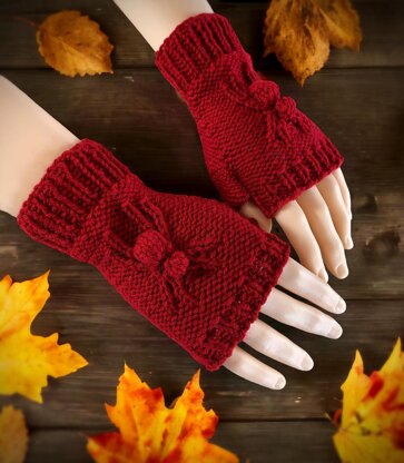 Spider Fingerless Gloves