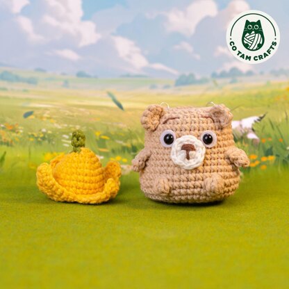 Bear Lip Balm Keychain