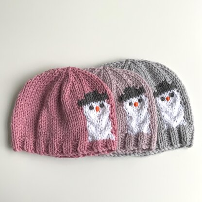 "Snowman" Beanie - toddler, child, adult