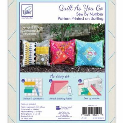 June Tailor Inc Quilt As You Go Pillow Covers