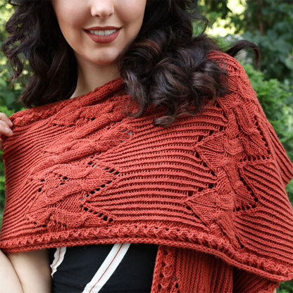 Plymouth Yarn M102 Copper Island Wrap