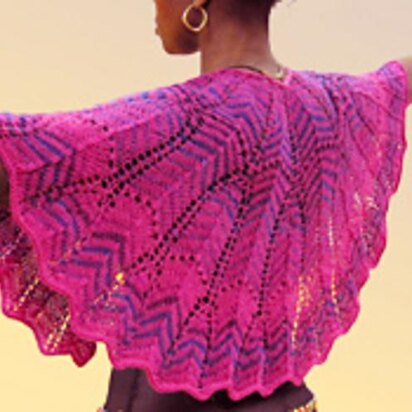 Colorama Crescent Shawl in 4 sizes