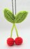 Car Crochet Cherries