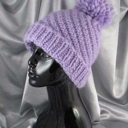 Superfast Swirl Bobble Beanie Hat