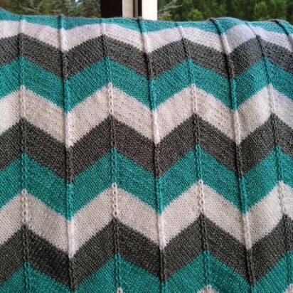 Chevron Baby Blanket and Chevron Throw