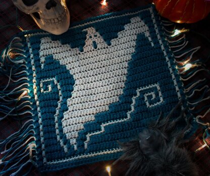 Halloween Mosaic Square - Ghoulish Ghost