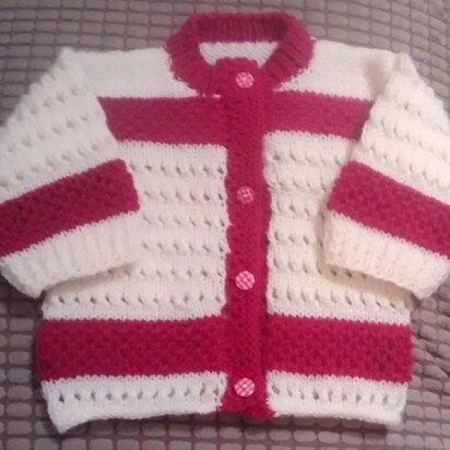 Baby  'Zoe' Cardi sizes 0-3mths, 3-6mths, 6mths plus