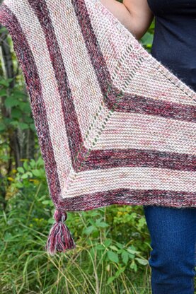 Flickering Flames Shawl