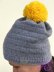 Slouchy Hat with Pom Pom