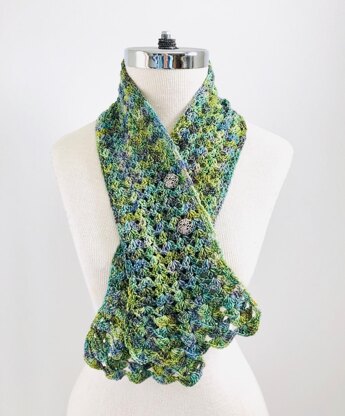 Elegant Lace Accent Scarf