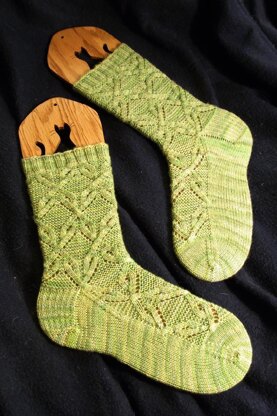 Malachite Butterfly Socks