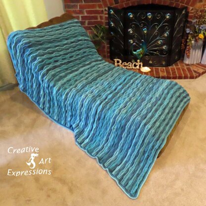 Sea Breeze Blanket Afghan Twin - King