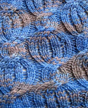Drop Stitch Cabled Scarf Pattern