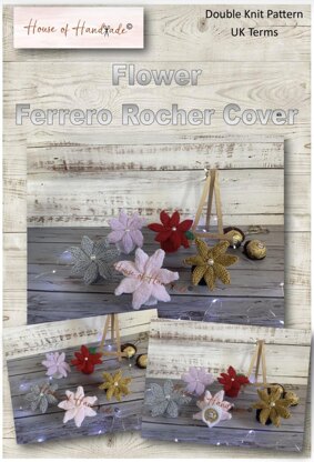 Flowers Ferrero Rocher Cover Favours Knitting Pattern