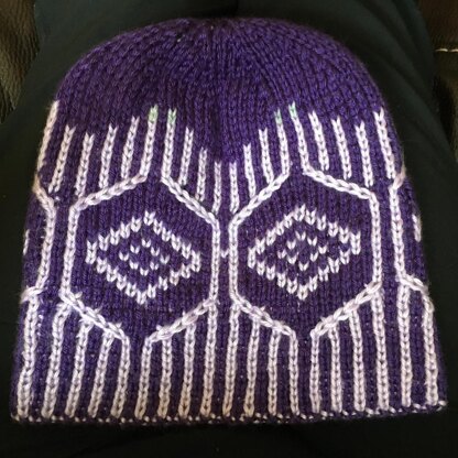 Double Knit Diamond Hat