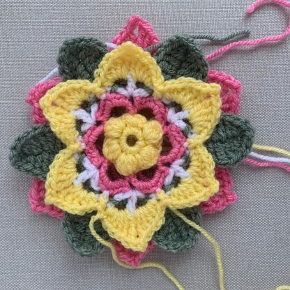 Springtime Blooming Granny Square