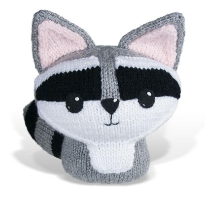 Large Knit Amigurumi Raccoon