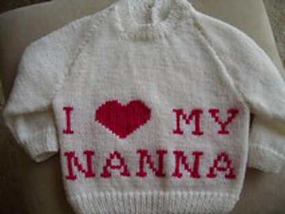 “I ♥ My Nanna” jumper