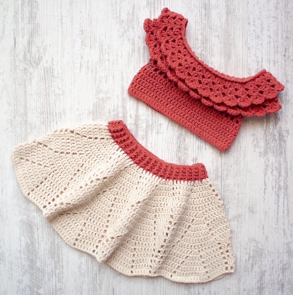 Crochet baby hotsell girl set