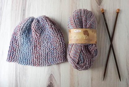 Beginner Garter Stitch Beanie