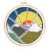 Hawthorn Handmade Mountain Adventure Cross Stitch Kit - 16cm in diameter