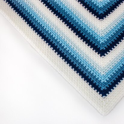 Winter Solstice Infinity Moss Square Crochet Blanket