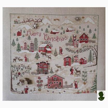 Sara Guermani Christmas Village Cross Stitch Chart - 2006399 -  Leaflet
