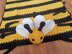 3in1 Happy Bee Folding Baby Blanket Toy Lovey
