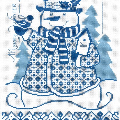 Imaginating Merry Winter Snowman Cross Stitch Kit