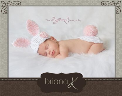 Newborn Bunny Hat and Bottom Cover