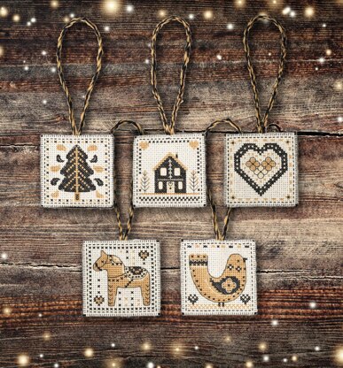 Anchor Nordic Decorations Cross Stitch Kit - 7 x 7 cm - AKE0016-00002