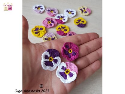 Pansies crochet