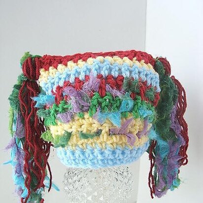 357, RAINBOW MAGIC LONG TASSEL JESTER HAT