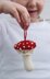Knitted Fly Agaric Ornament Pattern: Christmas Toadstool Toy (PDF Tutorial)