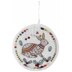 Un Chat Dans L'Aiguilles Christmas Rabbit Printed Embroidery Kit