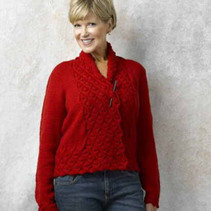 462 Hearts of Oak Cardigan - Knitting Pattern for Women in Valley Yarns Northampton - knitting pattern