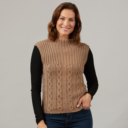 1362 Autumn Glory - Slipover Knitting Pattern for Women in Valley Yarns Ashfield