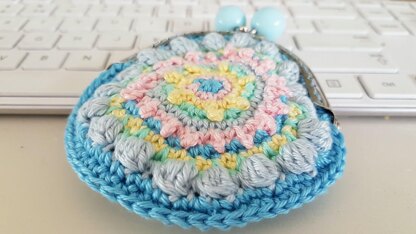 Sweet mandala coin purse with frame