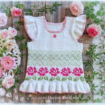 Rose Trellis vest or tank