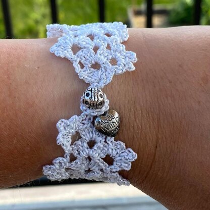 Dana cuff/Bracelet - crochet pdf pattern - how to make jewelry crochet